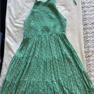 Hollister Green Floral Mini Dress